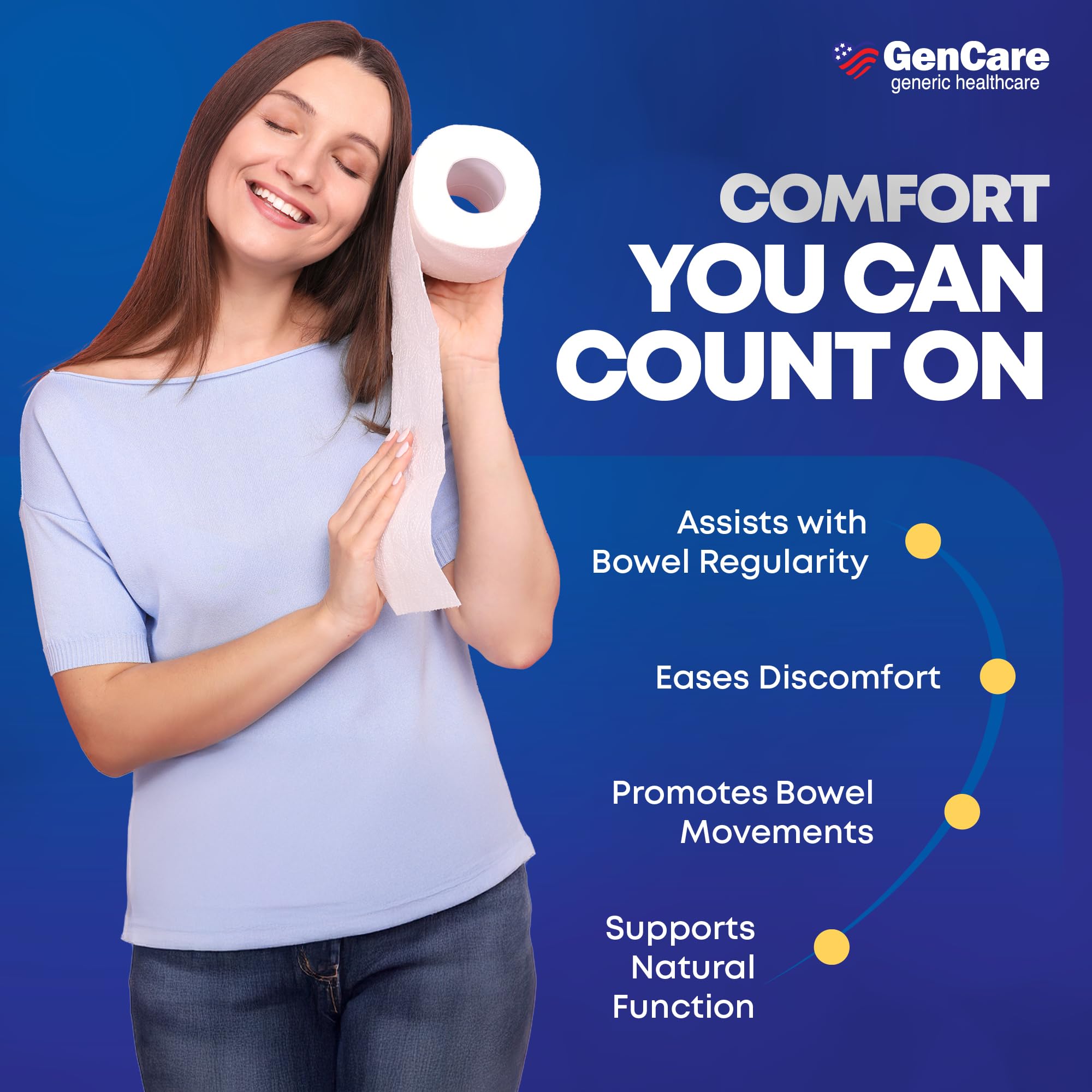GenCare Senna – soulagement potentiel des gaz et ballonnements grâce à des sennosides naturels