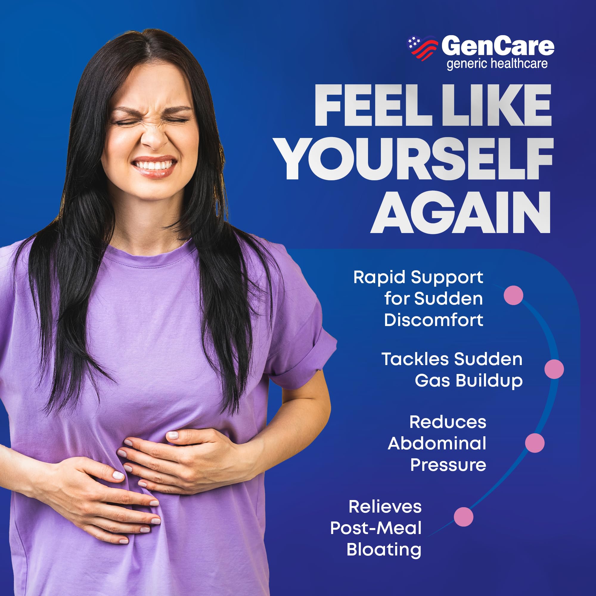 GenCare utilisation familiale, solution pratique pour gaz et ballonnements.