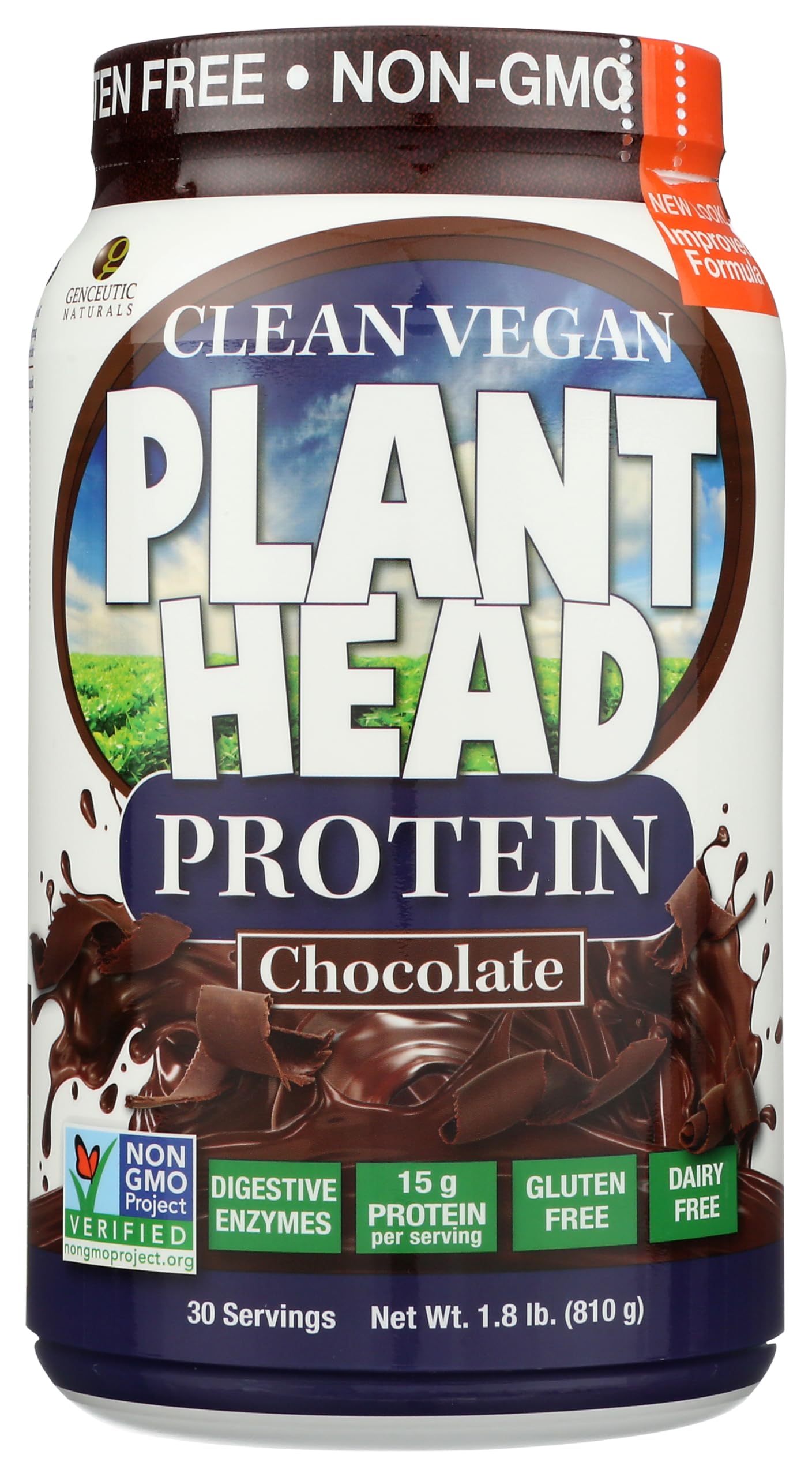 Genceutic Naturals protéine végétale chocolat prête pour smoothie protéiné