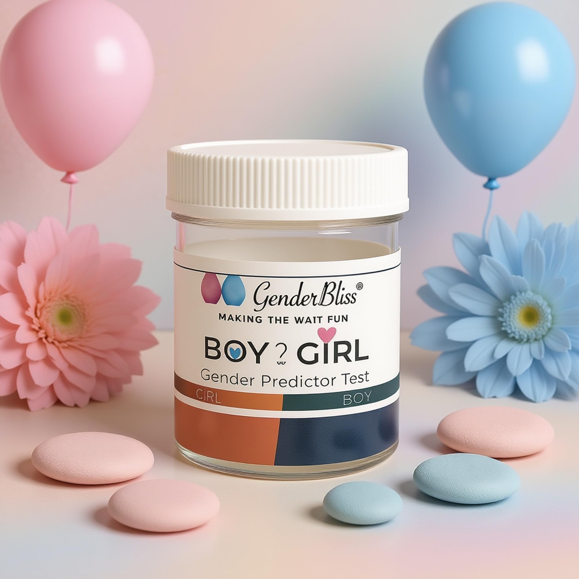 Gender Predictors GenderBliss échelle-couleurs: interprétation simple du résultat.