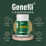 GeneIII Ergothioneine – capsules visibles, prise simple au quotidien et apport pratique.