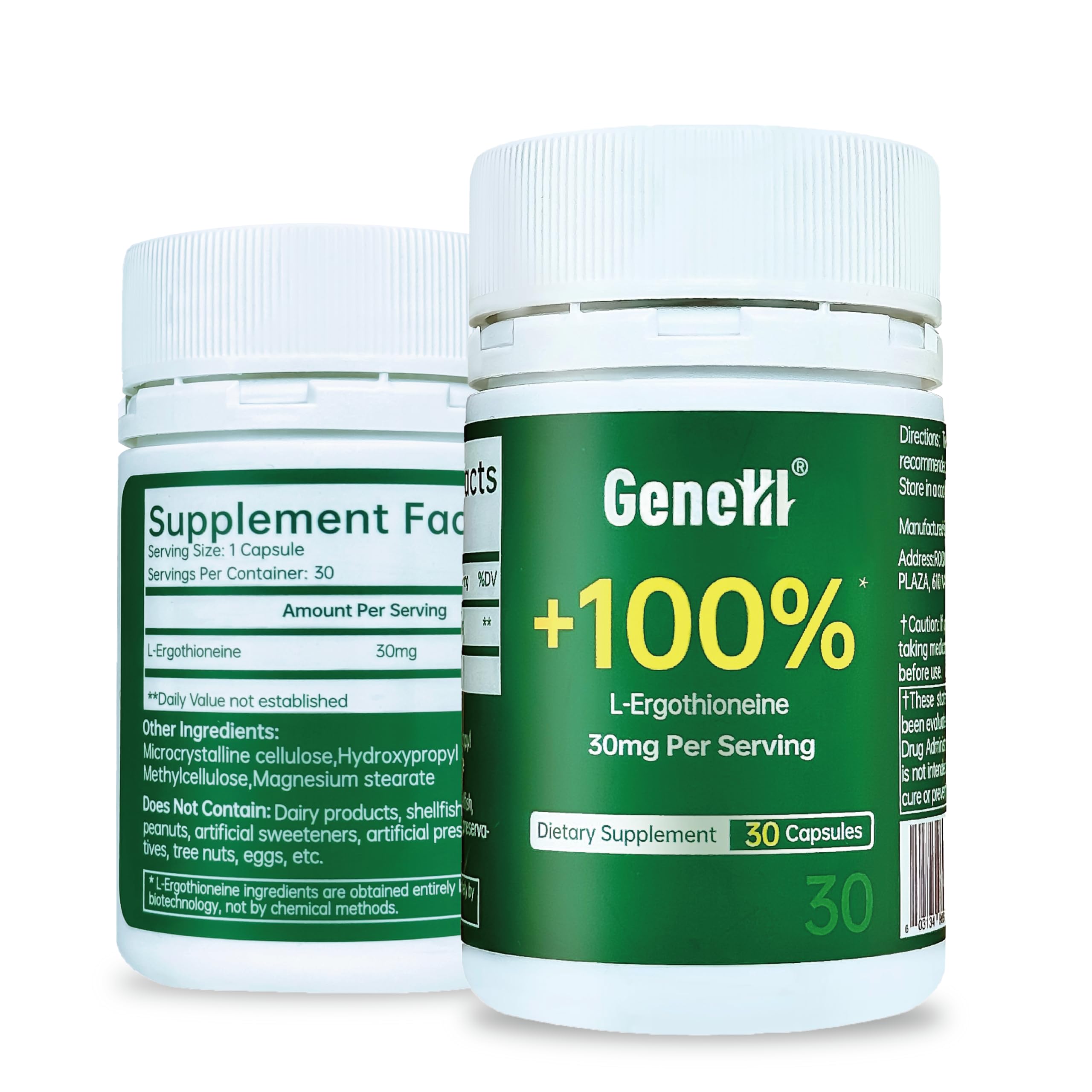 GENEIII Ergothioneine capsules: soutien immunitaire potentiel et énergie durable.