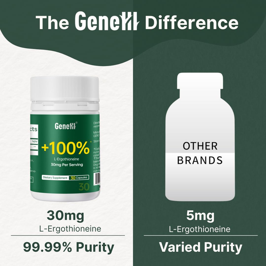 GENEIII Ergothioneine sante-rituel: intégrez-le à votre routine bien-être.