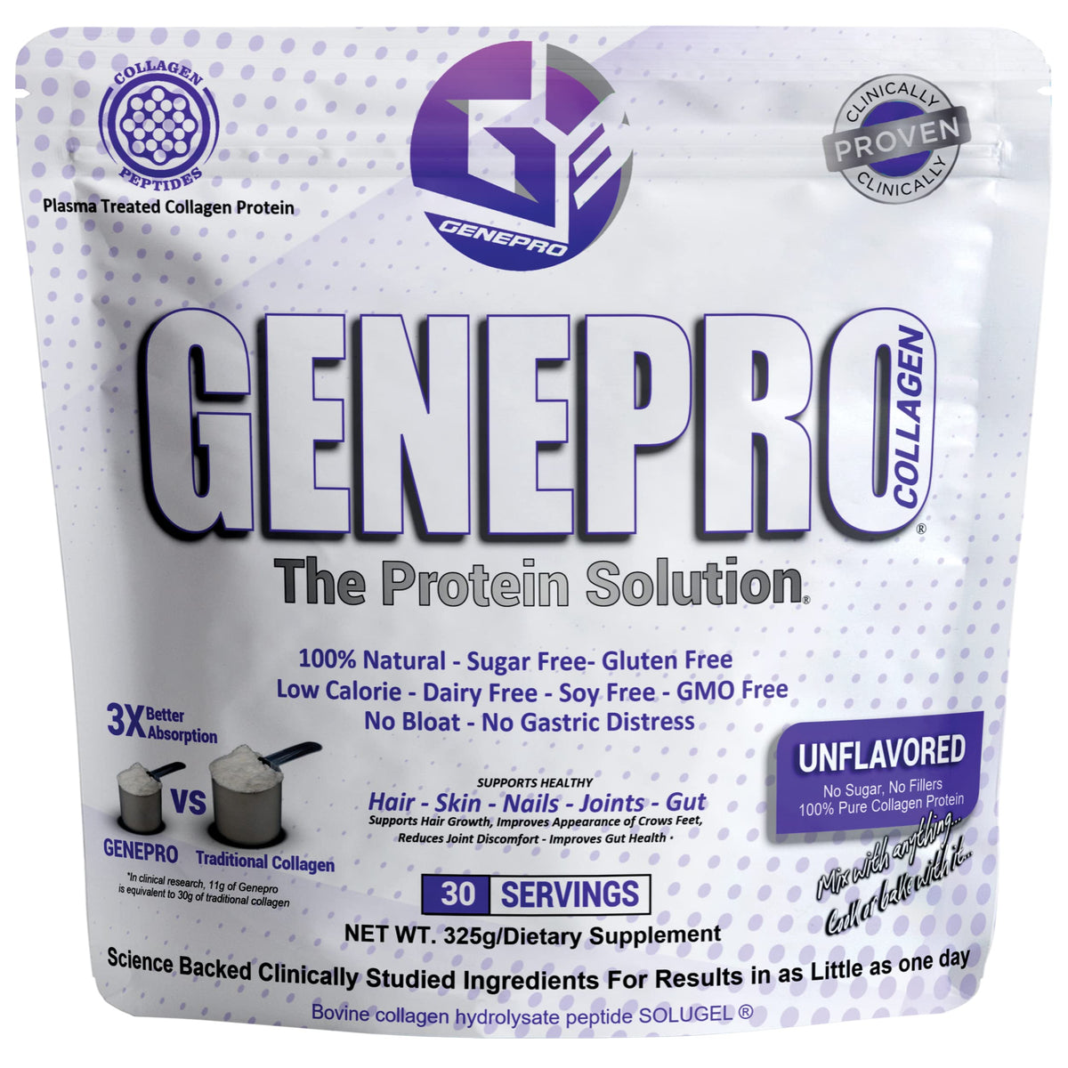 GENEPRO GEN. 3 en flacon, poudre protéinée naturelle prête à être ajoutée