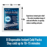 General Medi glace instant 4x5-5 pouces: activation rapide sans congélateur.