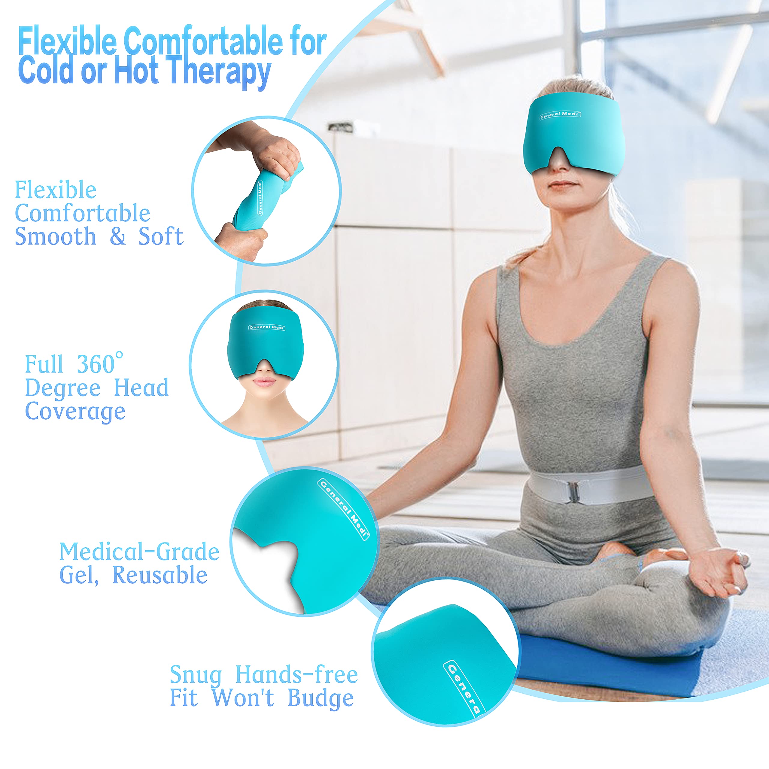Therapie chaude disponible avec le cap General Medi pour détendre les muscles faciaux.