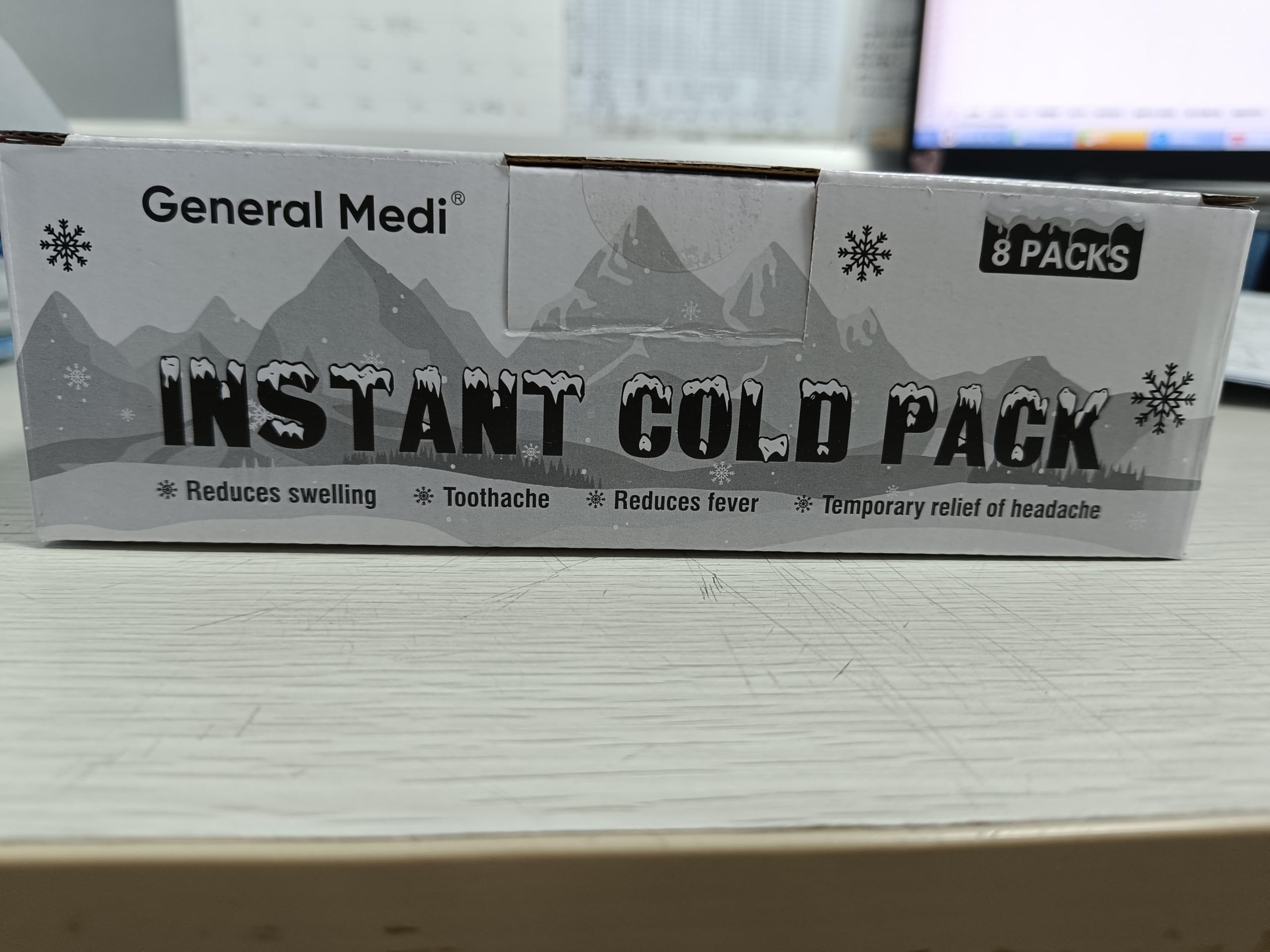 General Medi emballage hygiénique glace jetable: utilisation rapide et propre.