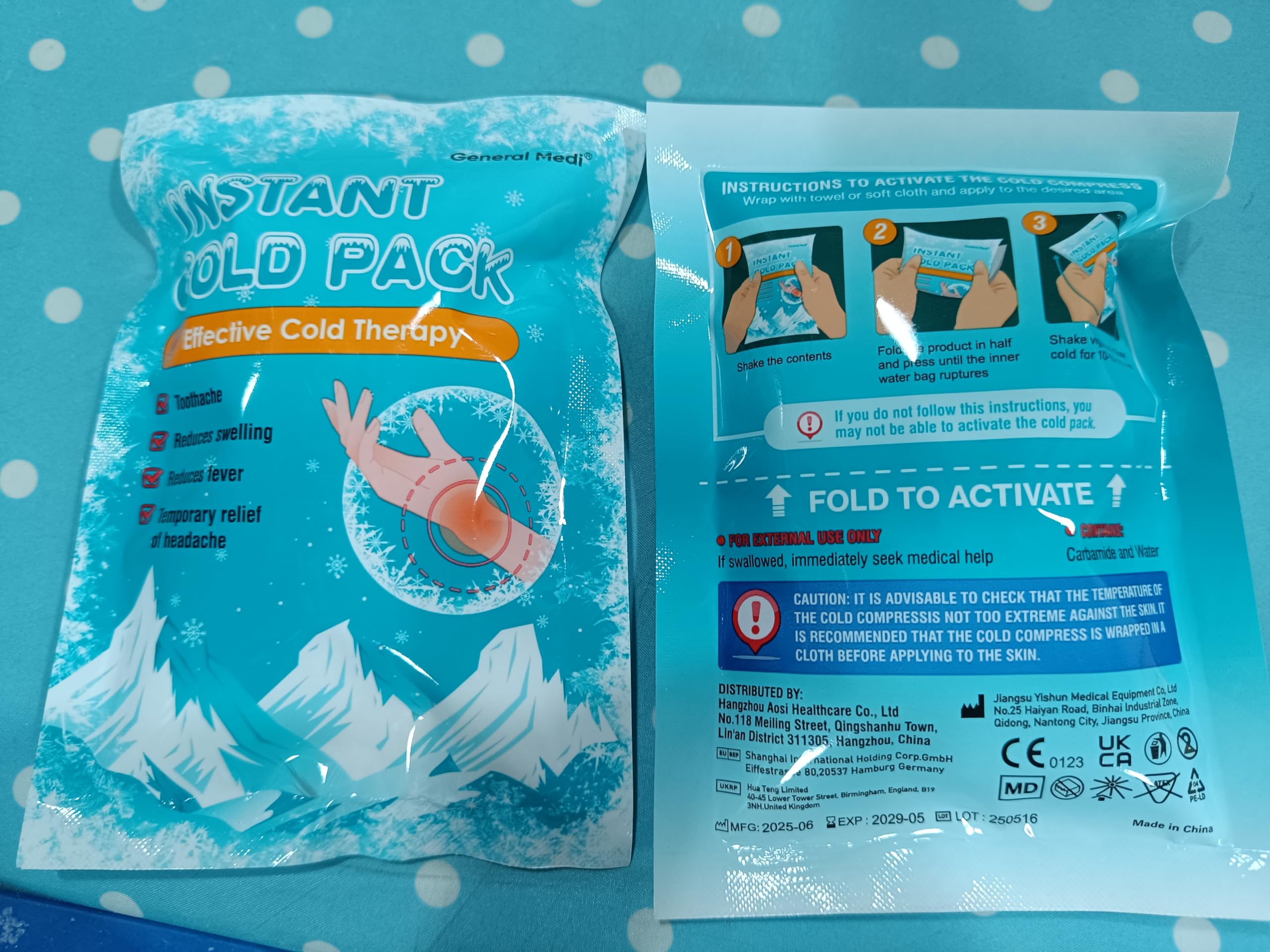 General Medi glace portable pour le sac lors d'activités en plein air.