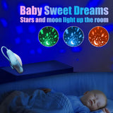 Projecteur veilleuse Generic avec étoiles et lune pour apaiser bébé
