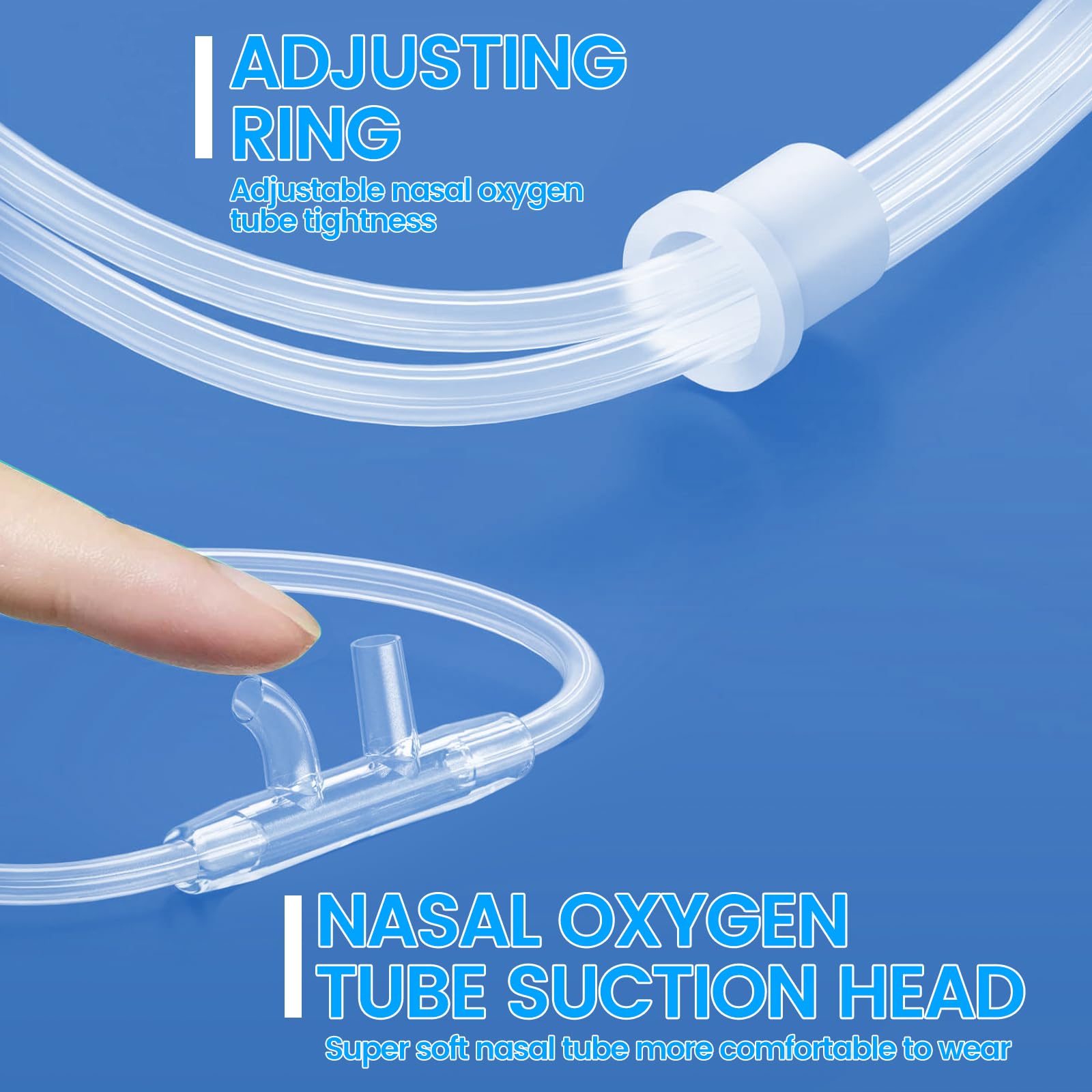 Tuyau d’oxygène générique compatible avec plusieurs machines d’oxygène domestiques.