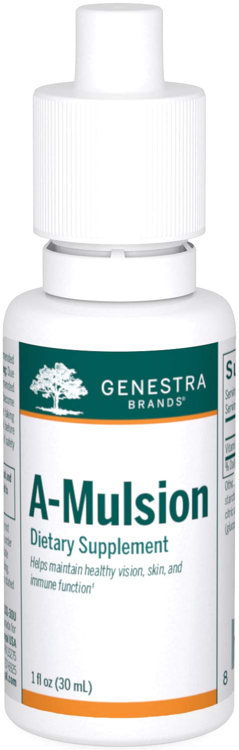 Genestra A-Mulsion: bouteille arôme citron, goût agréable pour une prise facile au quotidien.