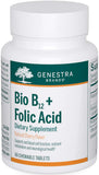 Genestra Bio B12 + Acide Folique – boîte du produit soutenant potentiellement l'énergie.