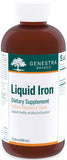 Genestra Brands Liquid Iron, versement de la bouteille, soutien potentiel à l'hémoglobine.