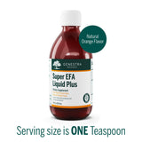 Genestra Super EFA Liquid Plus, goût orange naturel, agréable à consommer
