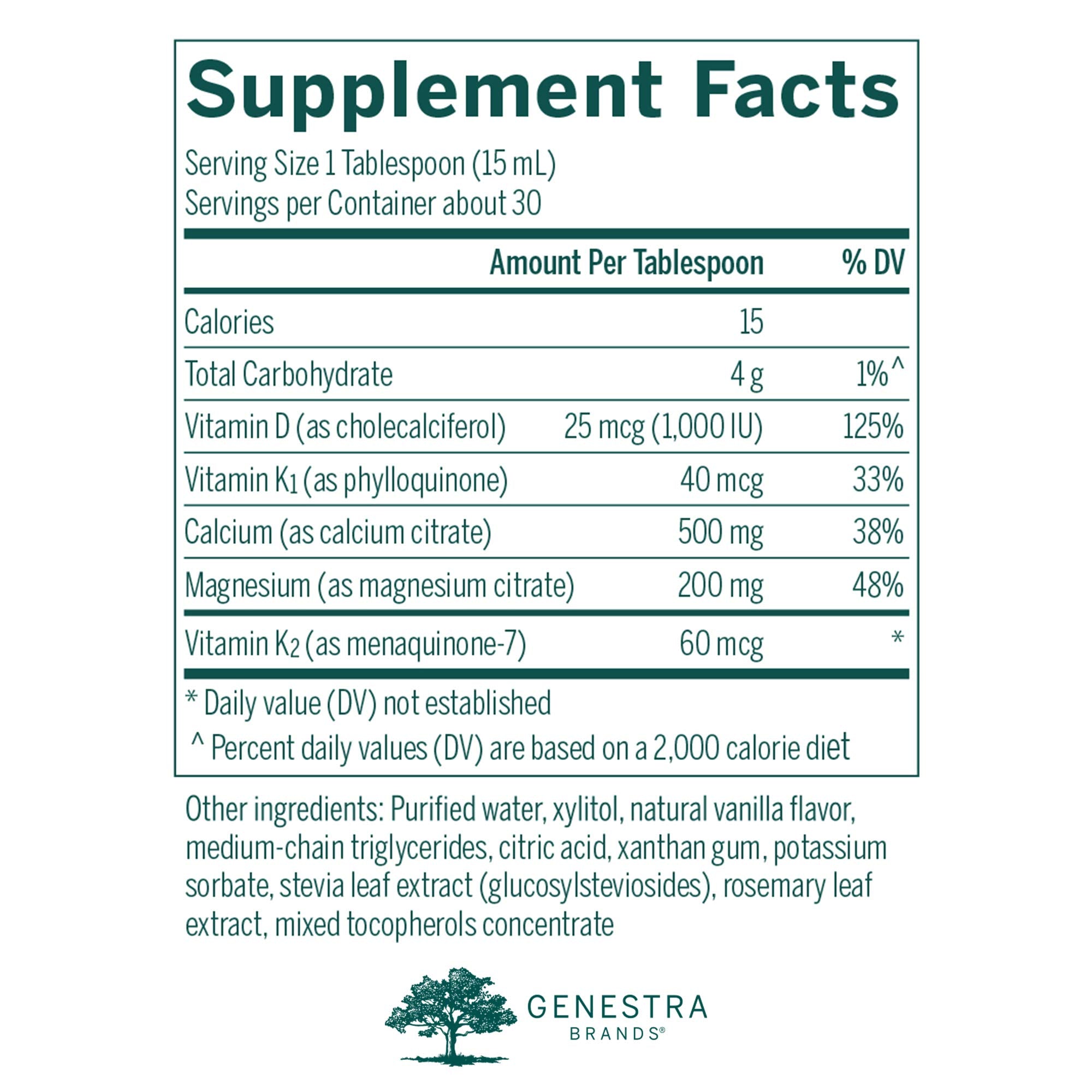 Genestra Cal Mag Vanille gouttes: absorption rapide et complément quotidien.