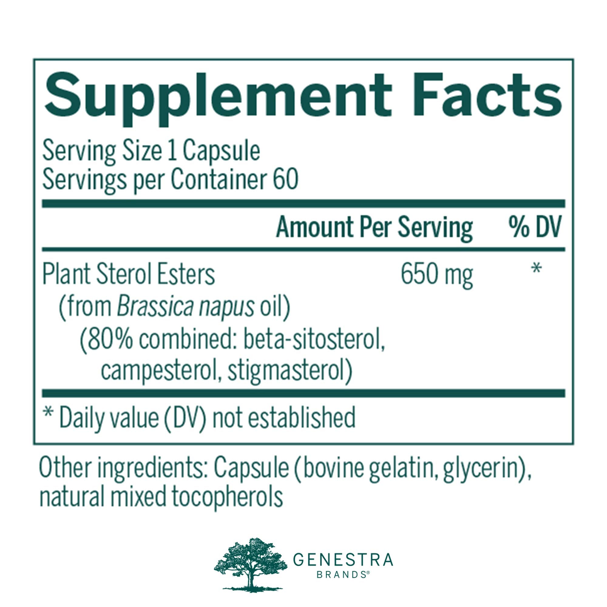 Genestra Col-Sterol – Gélules faciles à prendre, aide potentielle pour maintenir des niveaux lipidiques équilibrés.