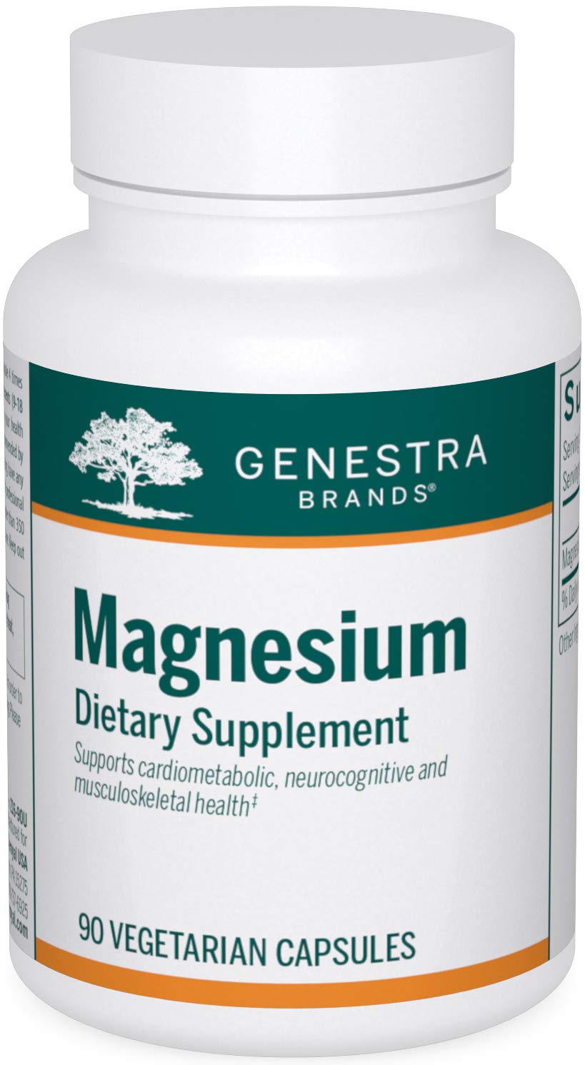 Genestra Magnésium Aspartate – bouteille 90 gélules, pratique pour l’intégration quotidienne.