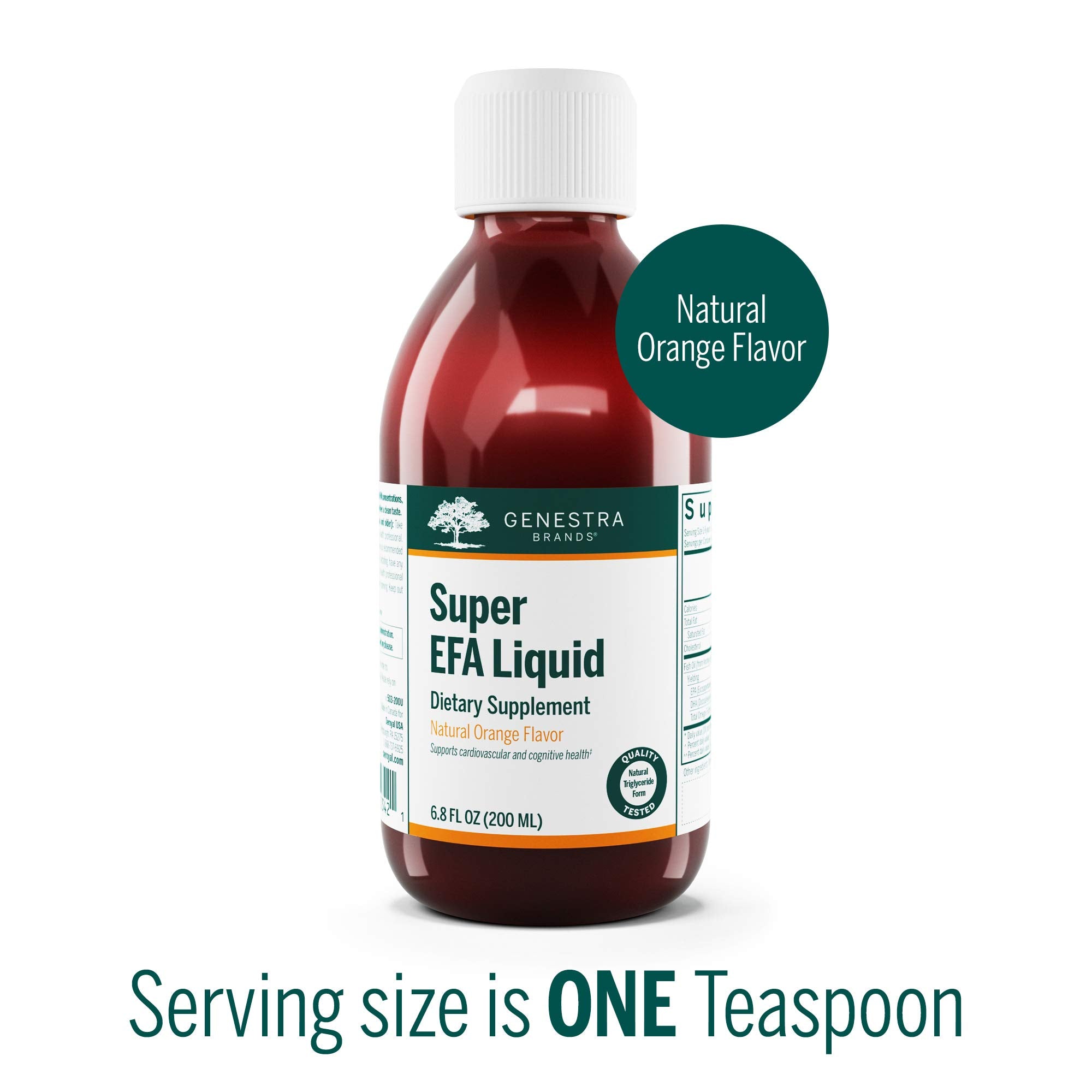 Genestra Super EFA Liquide, etiquette-produit visible pour référence rapide
