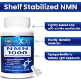 Genex Formulas NMN 1000 mg, emballage opaque: protection contre la lumière et stabilité.
