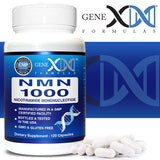 Genex Formulas NMN 1000 mg, sceau GMP/NSF: garantie sécurité et qualité.
