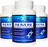 Genex Formulas NMN 250 mg – bouteille du pack 3 pour énergie et vitalité potentielles.