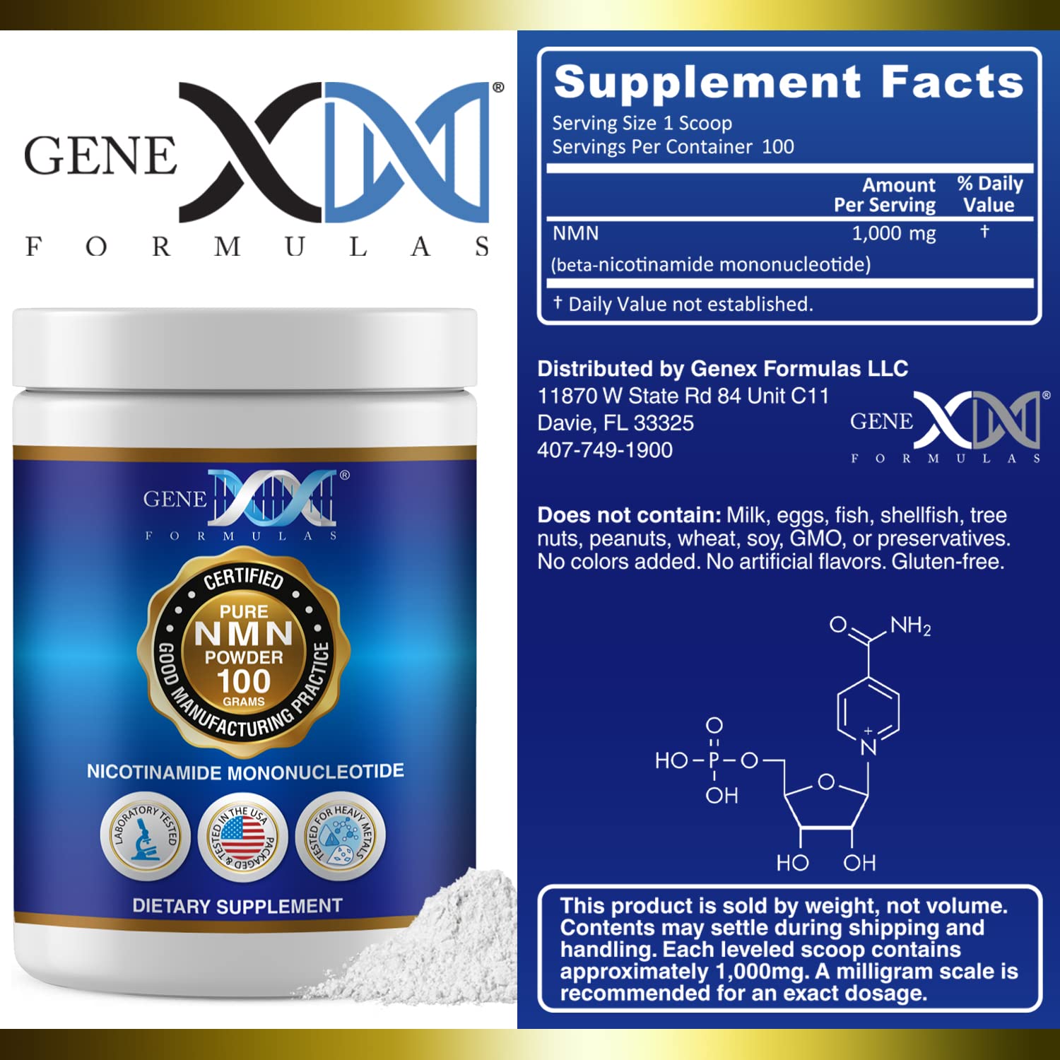 Utilisation sous-langue Genex NMN pour une absorption pratique.