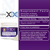 Genex Trans-Resveratrol poudre mélange recommandé avec yaourt ou graisse.