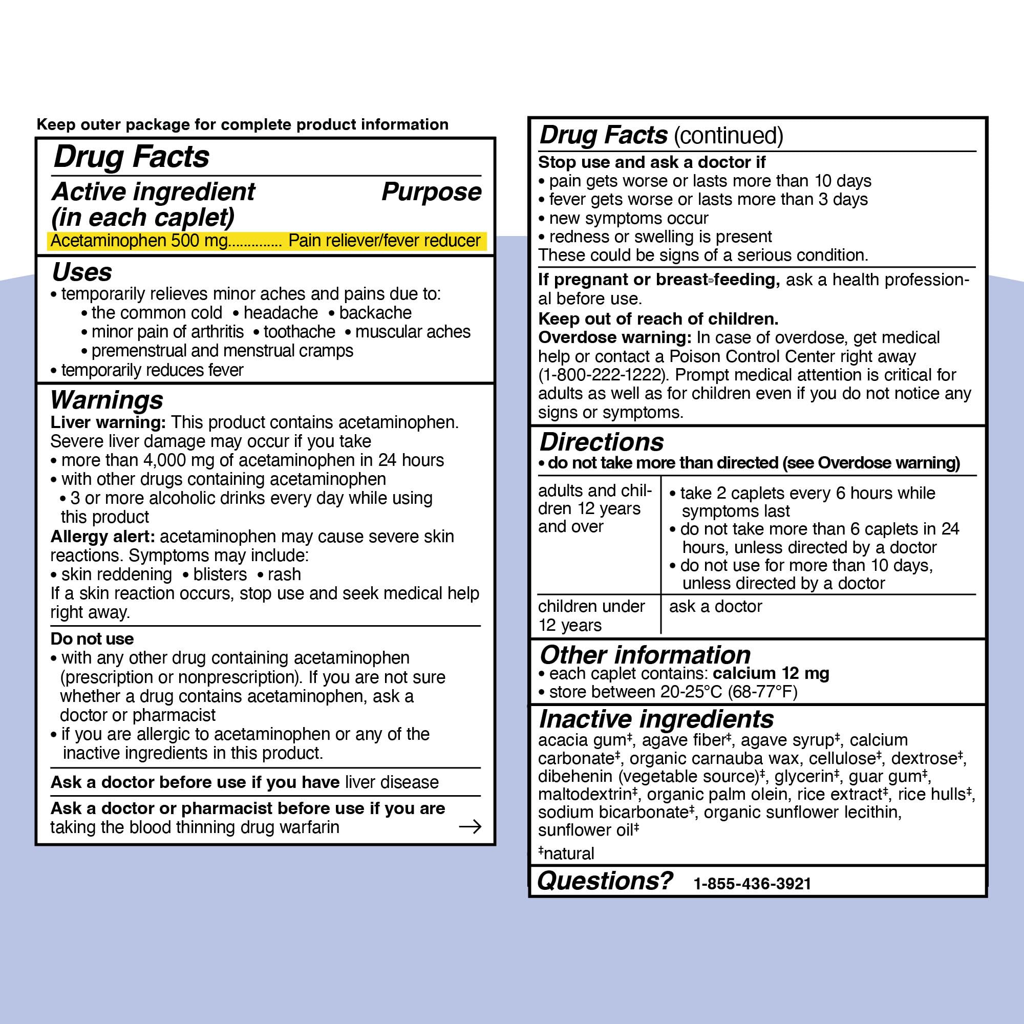 Genexa Acétaminophène Propre 500 mg – en déplacement, solution pratique pour douleurs et fièvre