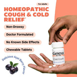 Genexa Cold Crush goût açai, comprimés faciles à mâcher, sans somnolence
