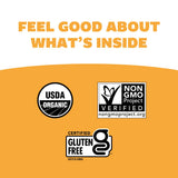 Genexa gouttes certifiées biologiques sans gluten et sans OGM.