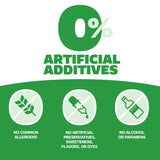 Ingrédients propres sans additifs artificiels ou colorants.