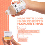 Genexa sirop miel biologique pour enfants, étiquette illustrée et attrayante.
