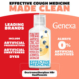 Genexa étiquette sans colorants indique une formule propre