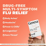 Genexa Flu Fix, tablettes acai-arôme faciles à mâcher pour toute la famille.