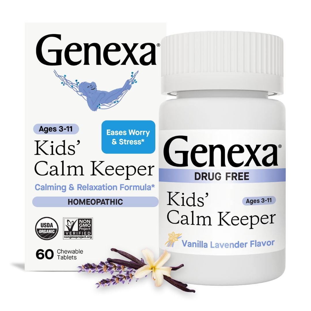 Genexa Kid’s Calm Keeper — Bouteille pratique pour apaiser les tensions chez l’enfant.