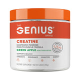 Genius Brand Creatine – bouteille pomme verte, énergie cellulaire potentielle après l’effort.