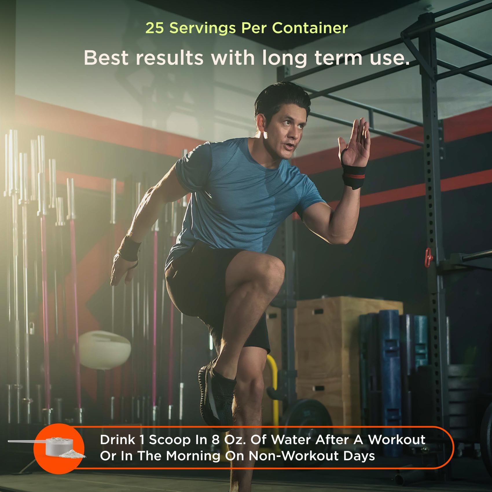 Genius Creatine: flacon pratique et doseur pour un dosage précis.