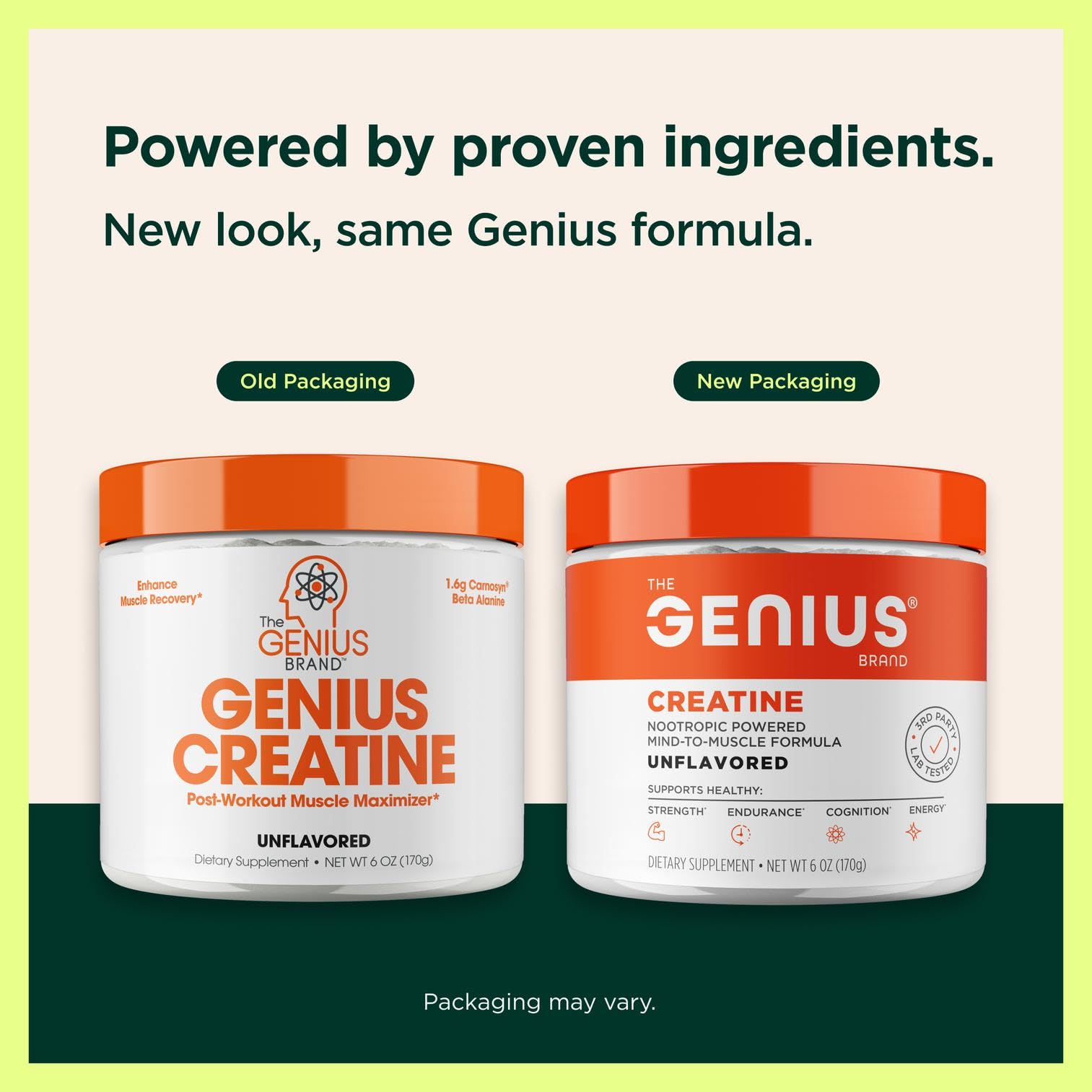 Genius Creatine: poudre endurance favorise la performance durant les séances intenses.