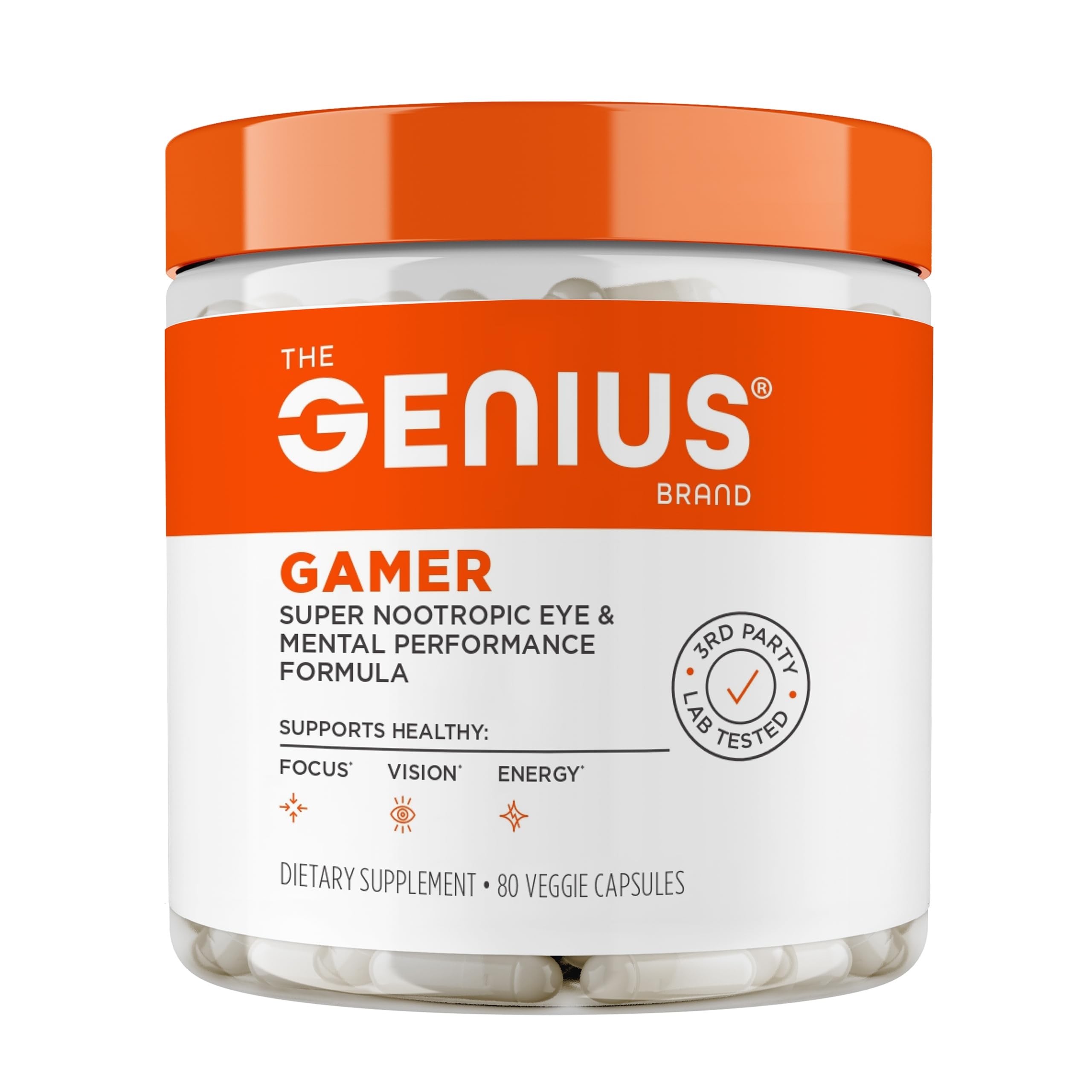 Genius Gamer : boîte 80 pilules prête pour sessions prolongées