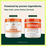 Genius Consciousness-dosette indique la dose, pratique pour démarrer une séance concentrée.