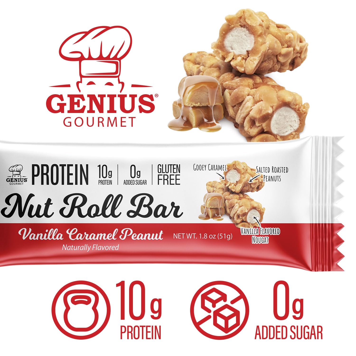 Snack voyage Genius Gourmet, collation protéinée pratique pour vos déplacements.