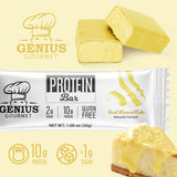 Barre protéinée Genius Gourmet format portable pour emporter partout.