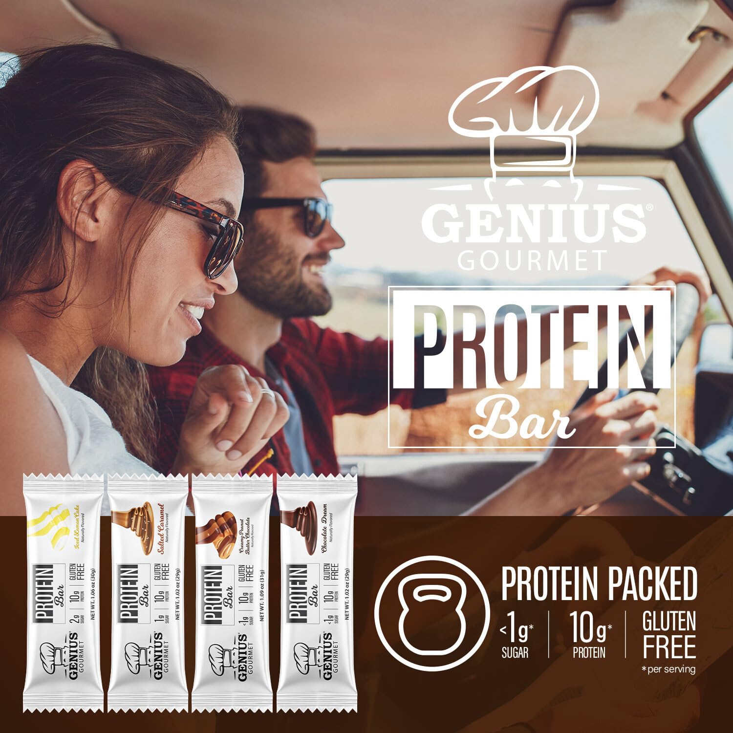 Barre Genius Gourmet petit-déjeuner rapide, démarrage énergétique.