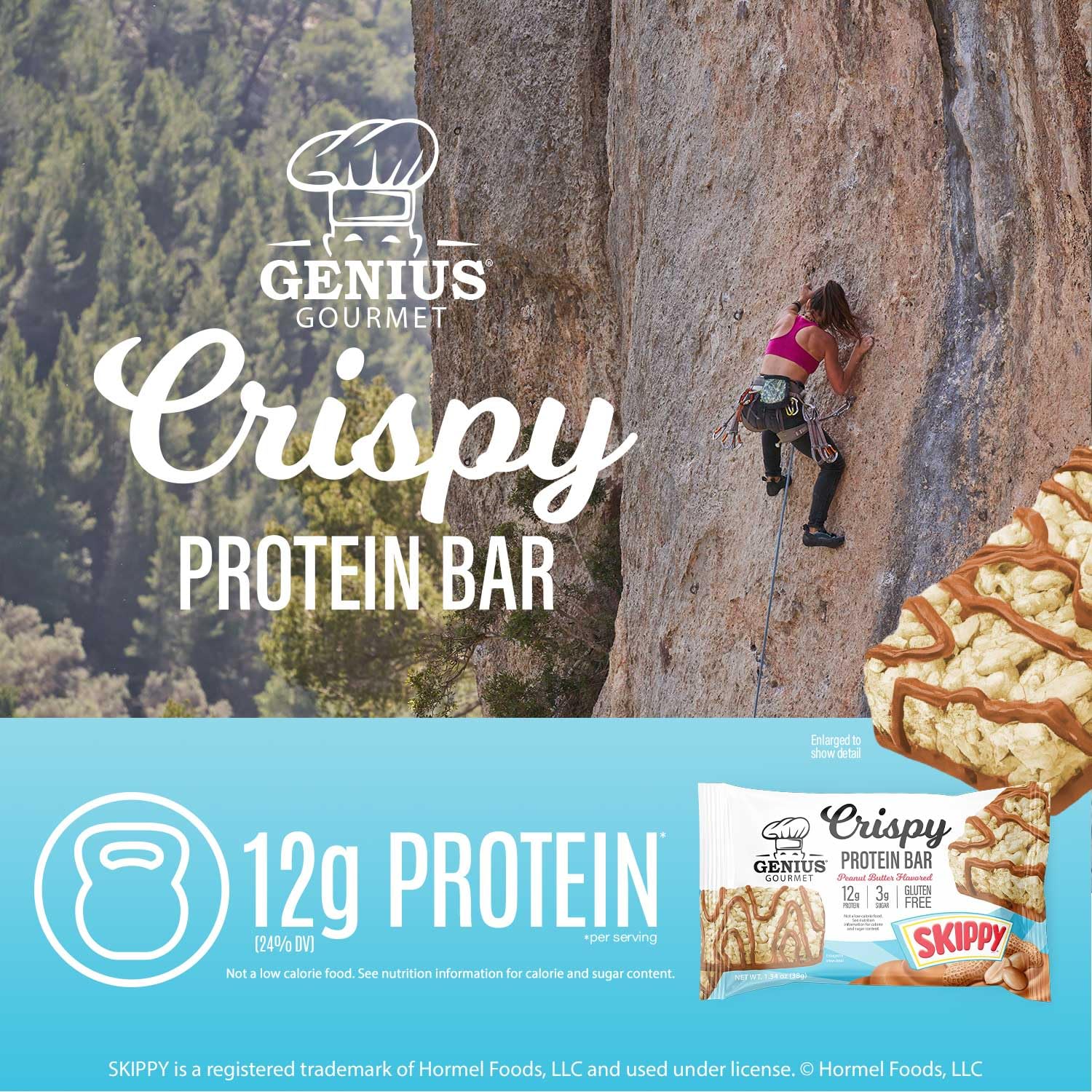 Genius Gourmet SKIPPY, sans gluten pour une collation adaptée.