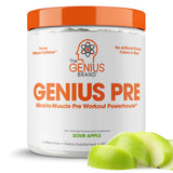 Genius Pre Workout étiquette claire avec ingrédients transparents