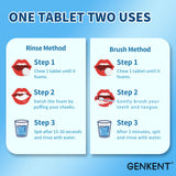 GENKENT tablettes dentifrage, idéal pour débutants et adolescents.