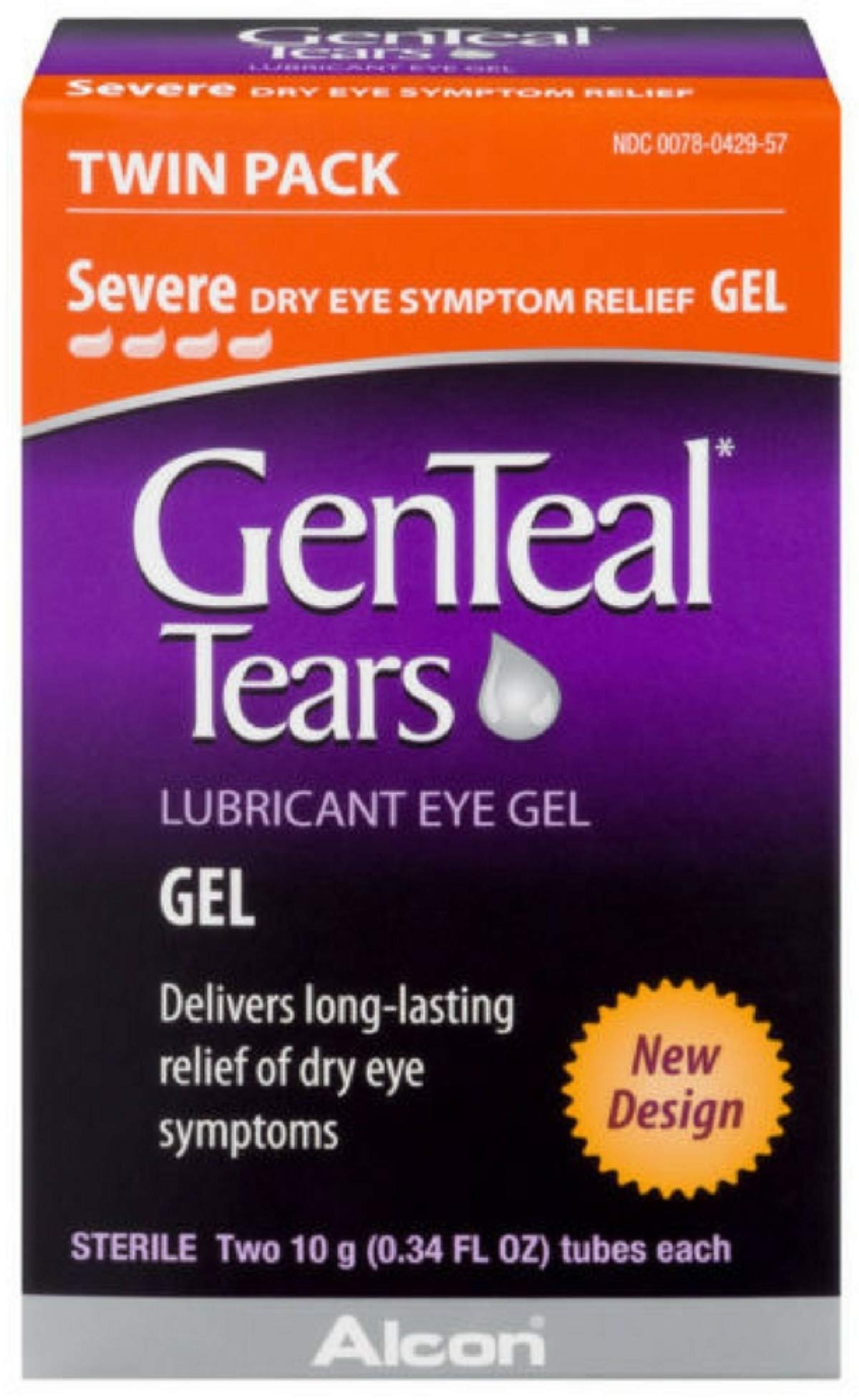 GenTeal gel lubrifiant œil en tube pour soulager l'irritation oculaire.