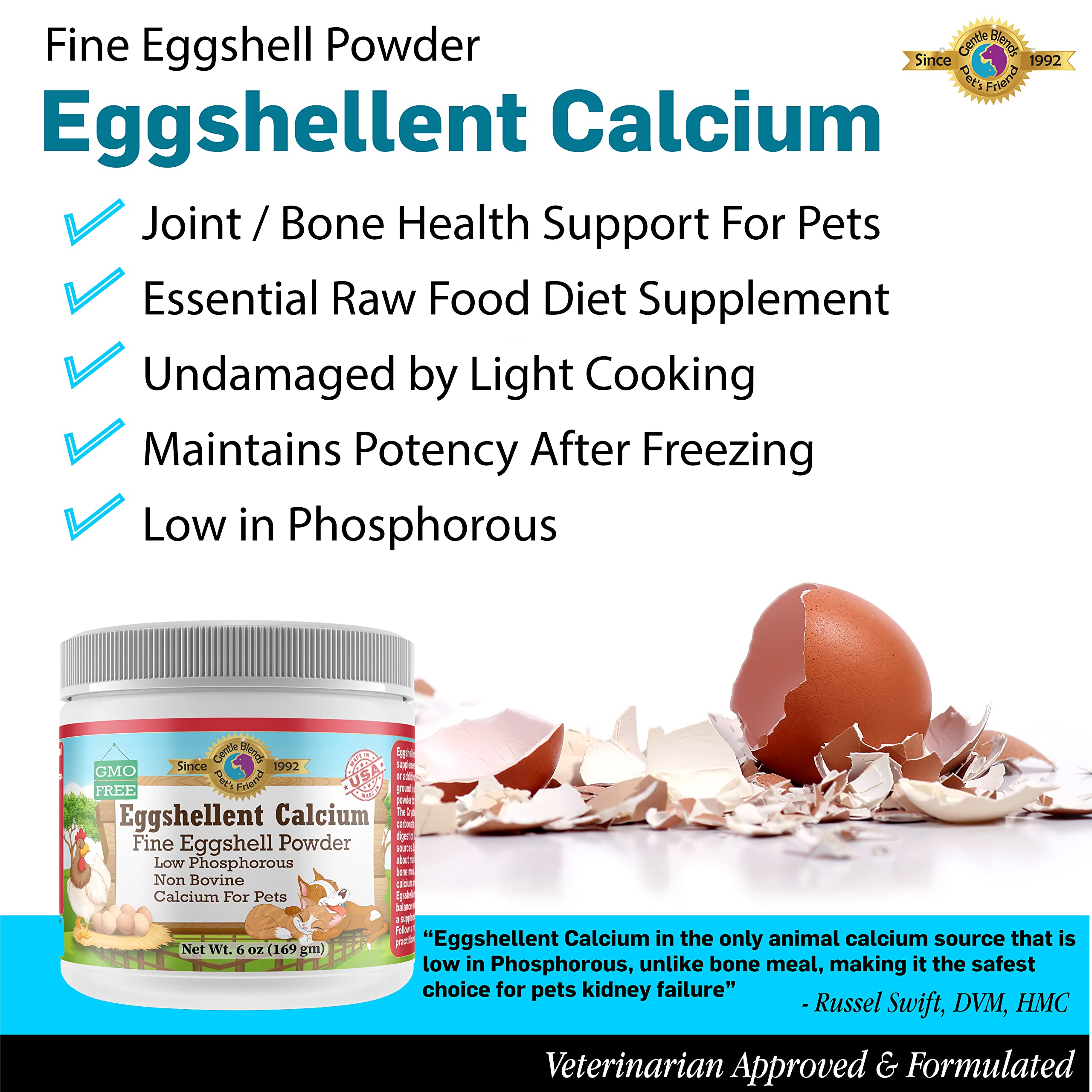 GENTLE BLENDS Calcium coquilles Œuf — absorption potentielle rapide dans l organisme