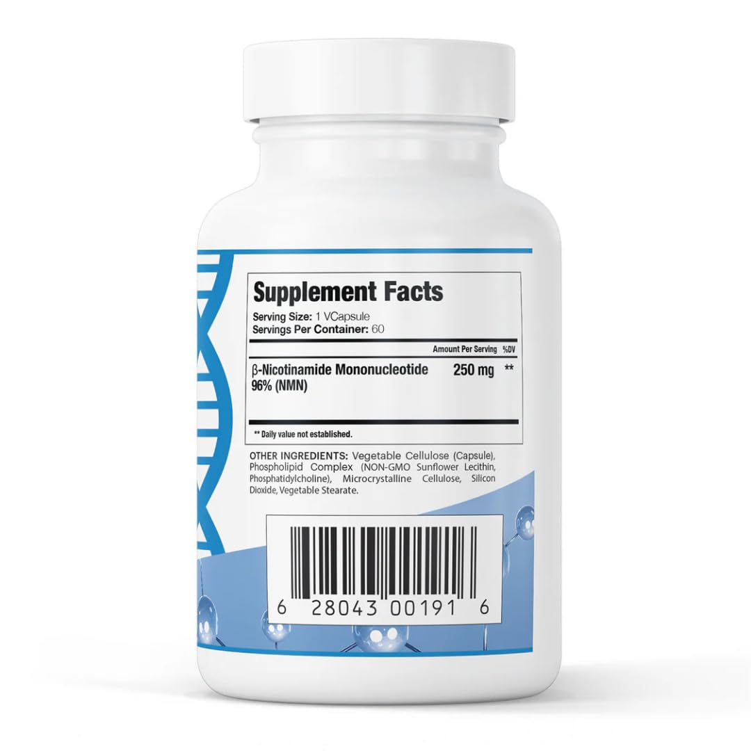 GenuinePurity NMN capsules : emballage attrayant et apport nutritionnel pratique