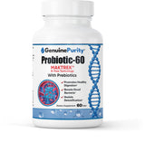 GenuinePurity Probiotic 60 Milliards CFU en flacon, soutien potentiel à l'équilibre digestif.